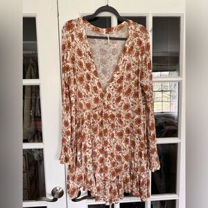 Free People Floral Tunic